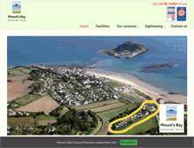 Tablet Screenshot of mountsbay-caravanpark.co.uk